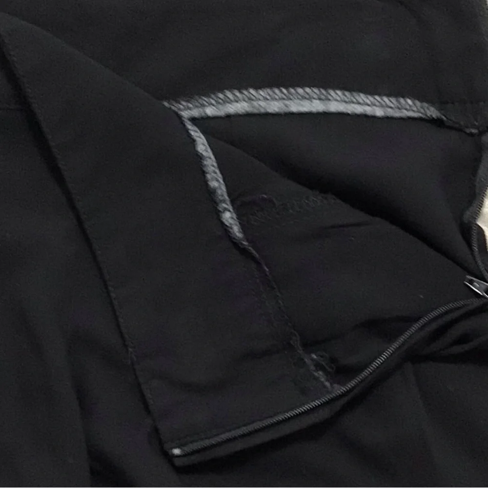 A. Byer Black Side Zip High Rise Pleated Dress Shorts 9